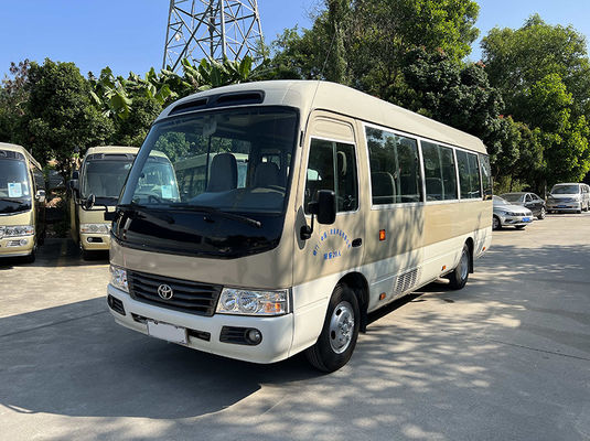 kualitas  10-23 Seats Used Coster Bus  Manual Transmission With Comfortable Seating pabrik