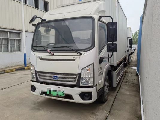 Truk kargo bekas berbaris tunggal BYD T5A4.5T4.03 Meter Truk ringan tipe kotak listrik murni