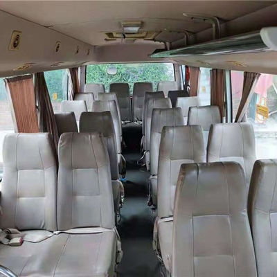 27 kursi JMC Mini Coach bekas LHD Bus ulang-alik bekas dengan bahan bakar diesel