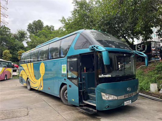 Euro 4 Bus Higer bekas 51 kursi Bus perjalanan tangan kedua dengan transmisi manual