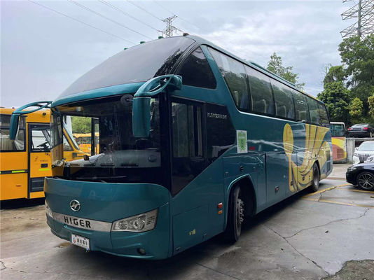 Euro 4 Bus Higer bekas 51 kursi Bus perjalanan tangan kedua dengan transmisi manual