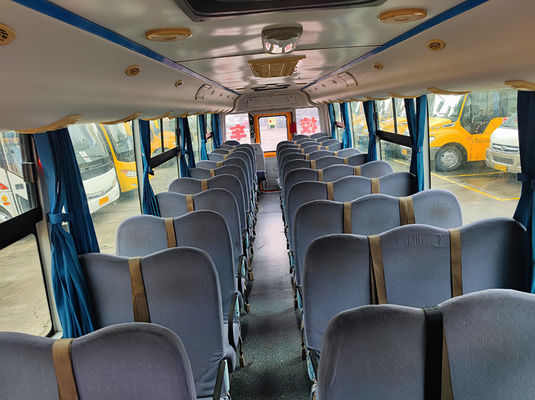 Diesel Euro 4 pensiunan bus sekolah Dongfeng 56 kursi bus sekolah kuning