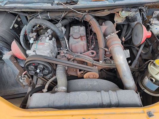 Diesel Euro 4 pensiunan bus sekolah Dongfeng 56 kursi bus sekolah kuning