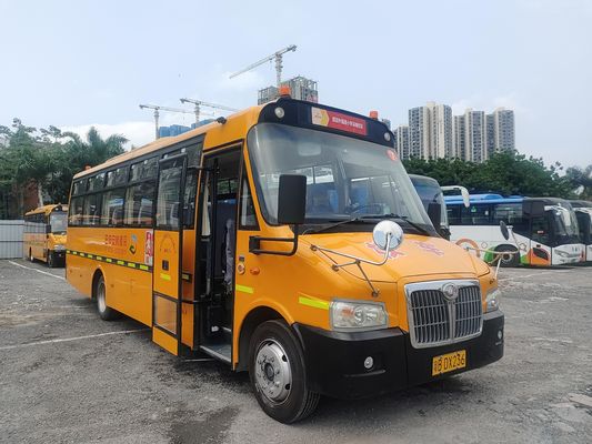 Shang Rao Second Hand 52 Seater Bus LHD Posisi Kemudi Diesel Pre Owned Bus Sekolah