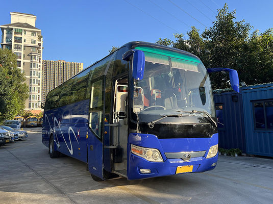 Yutong Biru Bus Kereta Bermotor Bekas 51 Kursi Standar Emisi Euro 4