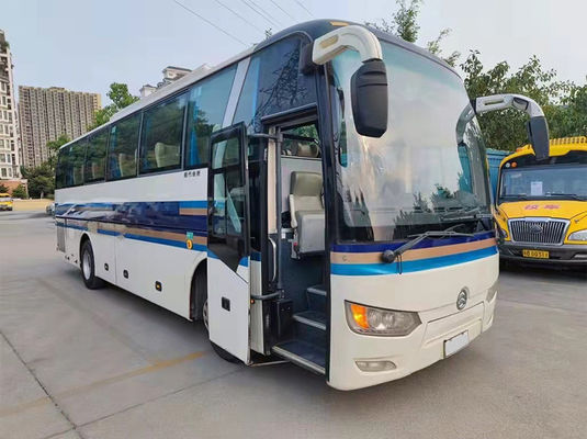 2 Pintu Digunakan Pengemudi Kiri Bus Diesel Bermotor 47 Kursi Bus Penumpang Digunakan
