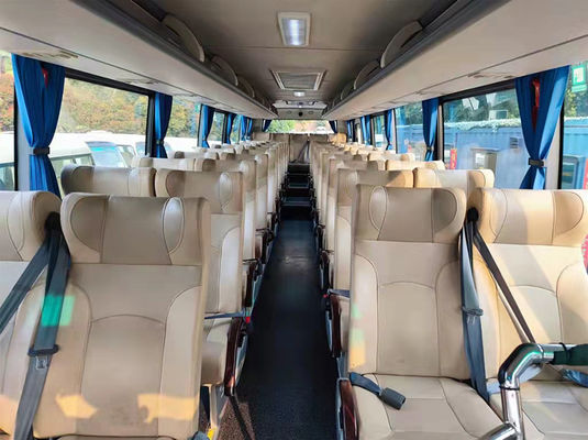 2 Pintu Digunakan Pengemudi Kiri Bus Diesel Bermotor 47 Kursi Bus Penumpang Digunakan