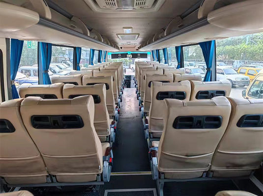 2 Pintu Digunakan Pengemudi Kiri Bus Diesel Bermotor 47 Kursi Bus Penumpang Digunakan