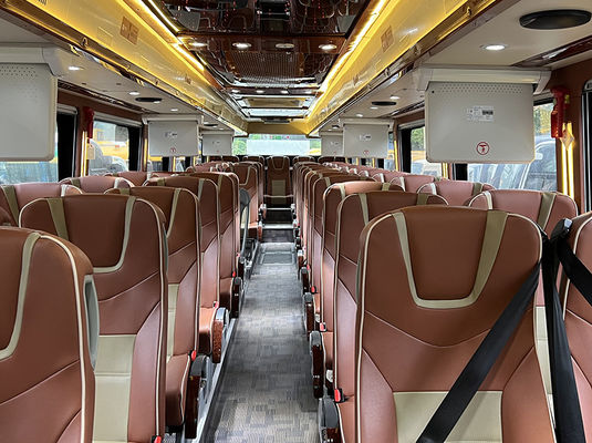 Bus Diesel yang digunakan manual, Bus 50 kursi tangan kedua bersertifikat ISO