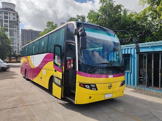 Transmisi manual Bus mewah bekas 100km / h Max Speed Diesel Fuel Servo 49 kursi