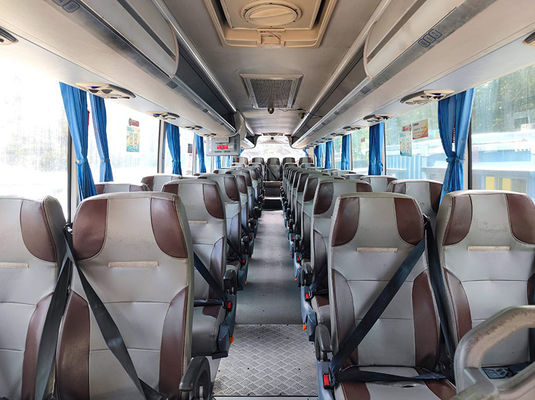 Transmisi manual Bus mewah bekas 100km / h Max Speed Diesel Fuel Servo 49 kursi