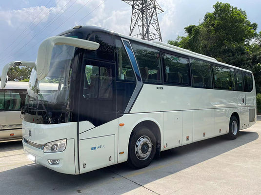 Golden Dragon Bus Wisata Bekas 48 Kursi Pengemudi Tangan Kiri Diesel Bus Perjalanan Tangan Kedua