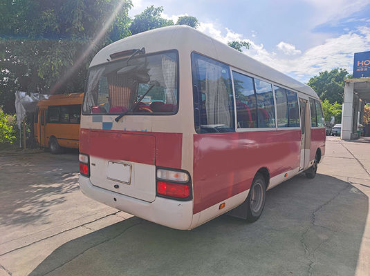 23 kursi Toyota Coaster Bus Wisata second hand dengan transmisi manual