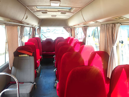 23 kursi Toyota Coaster Bus Wisata second hand dengan transmisi manual