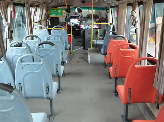 44 Kursi 25 Kursi Bus Coaster bekas 150kw Bus LHD listrik otomatis
