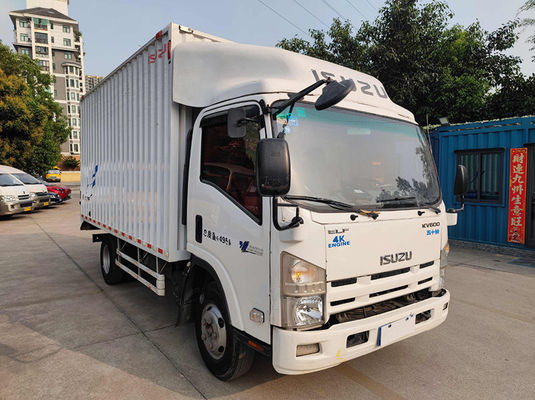 Manual Putih Vans Kargo Pra-milik Diesel Isuzu digunakan Vans Kargo Kotak Truk