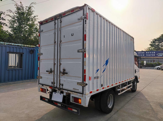 Manual Putih Vans Kargo Pra-milik Diesel Isuzu digunakan Vans Kargo Kotak Truk