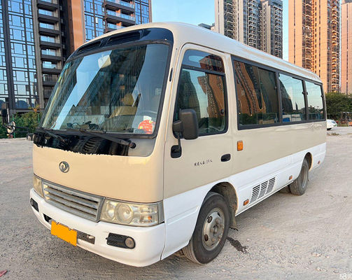 GAC 19 kursi Bus Coaster bekas 6m LHD Euro 3 Mesin Diesel 127hp Mini Bus bekas