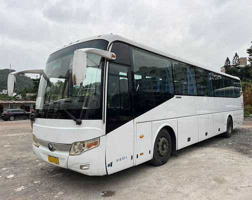 12m 57 kursi LHD Bus bekas Yutong Mesin Diesel Bus 1 pintu Bus komersial bekas