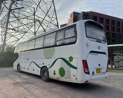 Higer 54seats LHD Euro 5 Second Hand Coach Bus Transportasi yang dapat diandalkan Bus wisata bekas