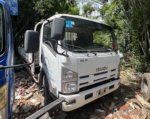 Isuzu digunakan Cargo Truck dengan 2 Pintu Mesin Diesel truk truk ringan truk kargo kotak truk