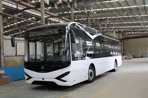 Bus Kota EV Zonson 12m LHD dengan 30 Tempat Duduk untuk 2 Pintu Penumpang Jarak Tempuh