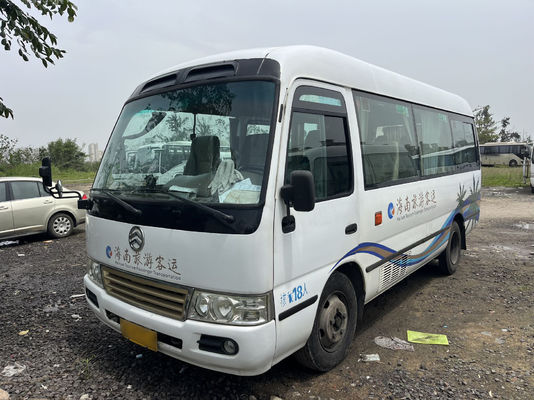 18 tempat duduk Diesel bus bekas dengan 180000 mil dan 1 pintu Golden Dragon