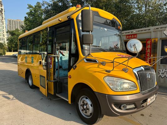 36 Kursi Kuning Mesin Diesel LHD ZK6669DX7 Bus Sekolah Bekas Buatan China