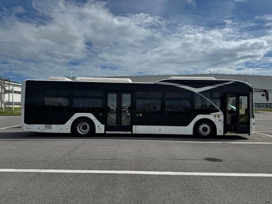 12m Electric Zonson 31 Seat LHD City Bus dengan 2 pintu penumpang dan 30 kursi