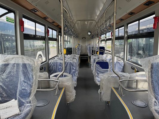 12m Electric Zonson 31 Seat LHD City Bus dengan 2 pintu penumpang dan 30 kursi