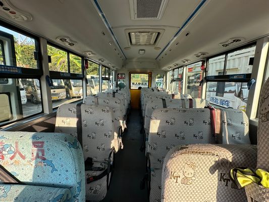 36 kursi mesin diesel bus sekolah bekas untuk anak-anak yang dibuat di Cina yang kokoh dan tahan lama