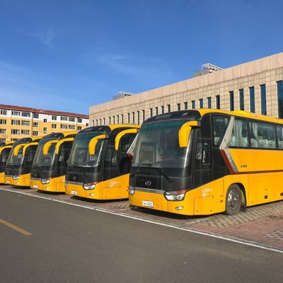 Bus bekas dengan Shock Absorption Double-layer Kaca dan Udara Panas Tawaran Penjualan Grosir Standar Emisi IV Nasional