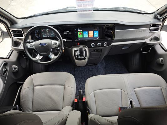 Mini Bus Bekas 14-Kursi Diesel Jiangling Transit CN-4 Van dengan Kecepatan Tertinggi 145km/jam