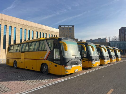 Sepindah Kuning 63 kursi Yuchai 330 Mesin King Bus panjang dalam jumlah besar dengan harga murah
