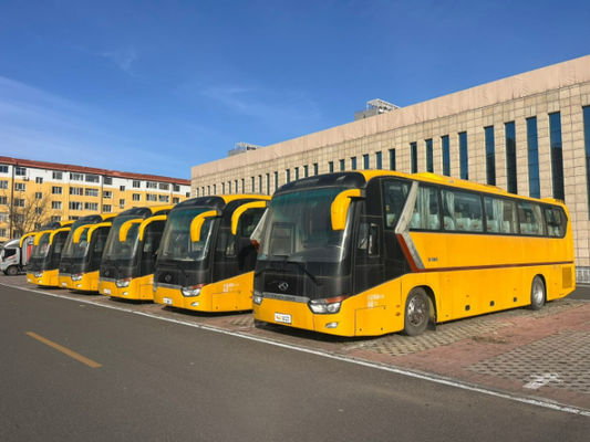 Sepindah Kuning 63 kursi Yuchai 330 Mesin King Bus panjang dalam jumlah besar dengan harga murah