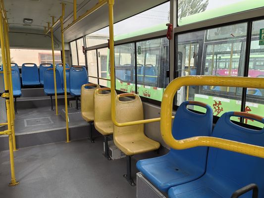 Bus diesel hijau bekas, 8 meter, setir kiri