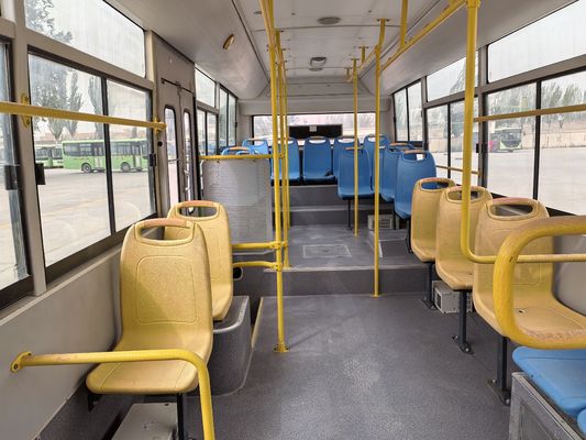 Bus diesel hijau bekas, 8 meter, setir kiri
