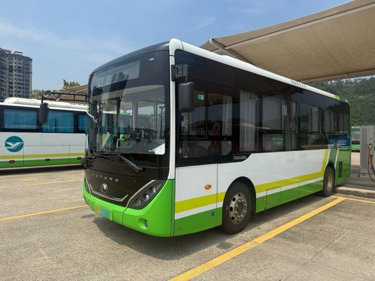 24/55 Kursi Bus transportasi umum perkotaan bekas dengan eksterior kuning dan 4200 wheelbase