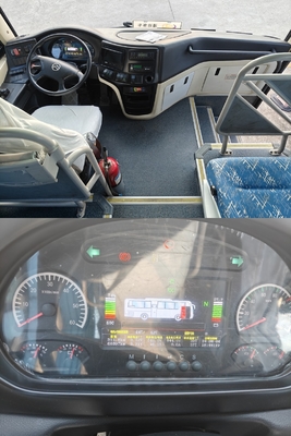 Electric Engine Type 48-Seat Second-Hand Pure Electric Bus dari Golden Dragon pada tahun 2018 dengan Track Belakang 1860