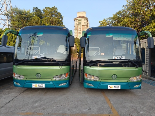 Electric Engine Type 48-Seat Second-Hand Pure Electric Bus dari Golden Dragon pada tahun 2018 dengan Track Belakang 1860