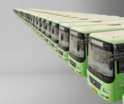 Bus Bekas Mesin Depan Yuchai 19/60-Kursi dengan Kapasitas 3767 ml untuk Transportasi Lancar
