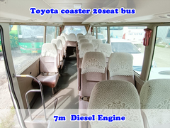 Bus Coaster bekas toyota dengan transmisi manual dan bahan bakar diesel tipe 23seats LHD minibus